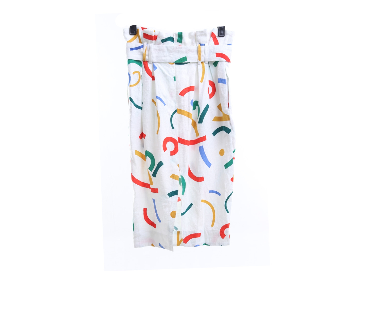 Olenka Multi Color Pattern Midi Skirt