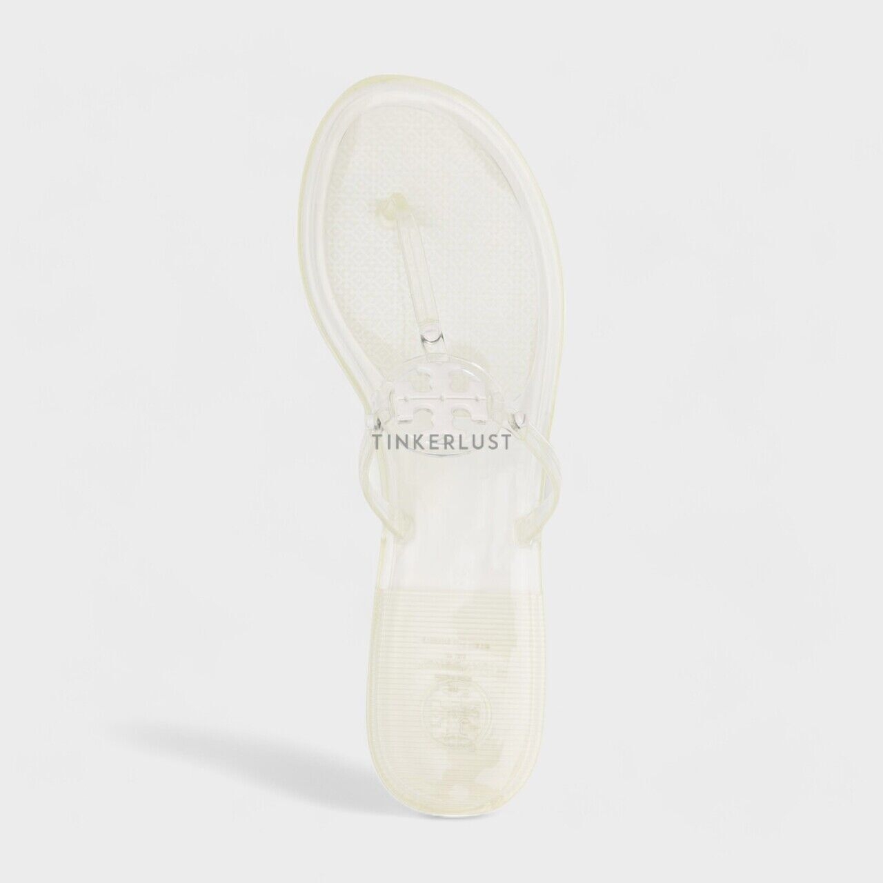 Tory Burch Mini Miller Thong Sandals in White Clear	