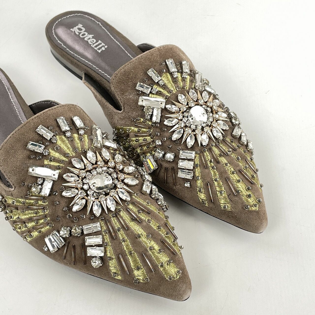 Rotelli Taupe Sandals Mules