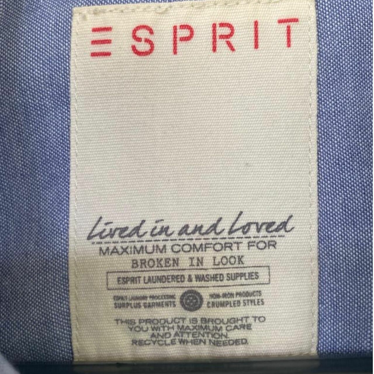 Esprit Light Blue Organic Shirt