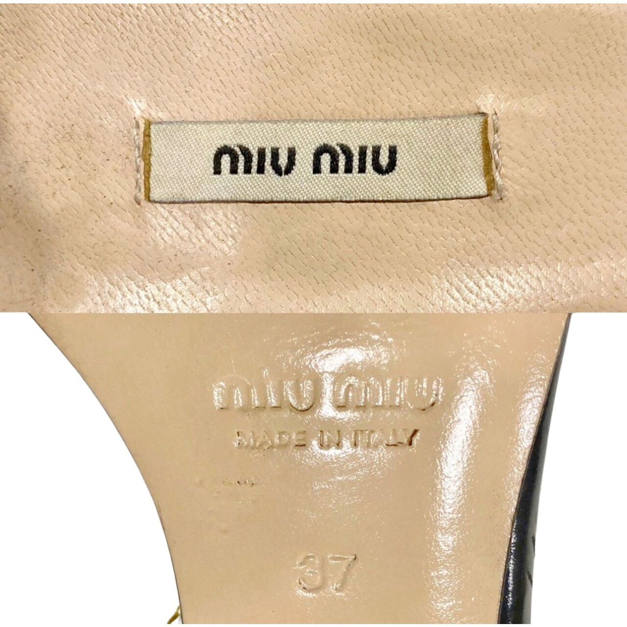 Miu Miu Patent Leather Black Heels