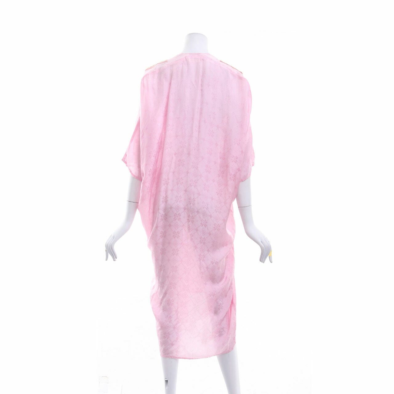 Febianihermaini Pink Kaftan Midi Dress