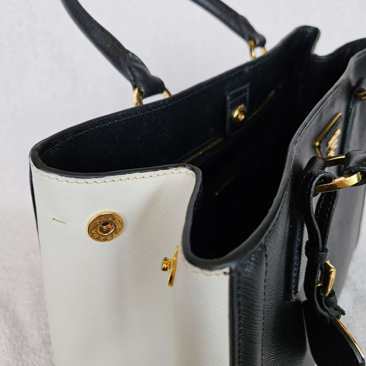 Prada Black & White Handbag