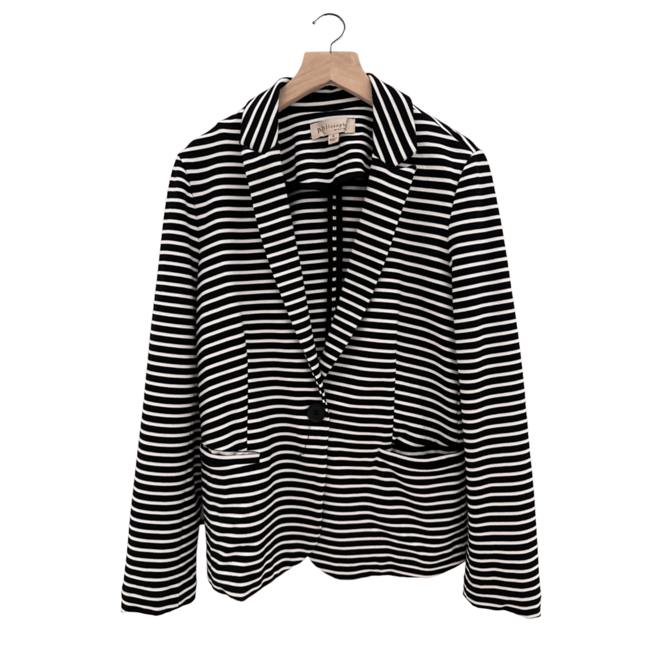 Philosophy Black & White Stripes Blazer