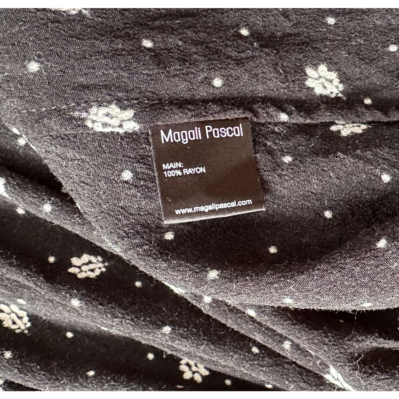 Magali Pascal Black Floral Wrap Dreas