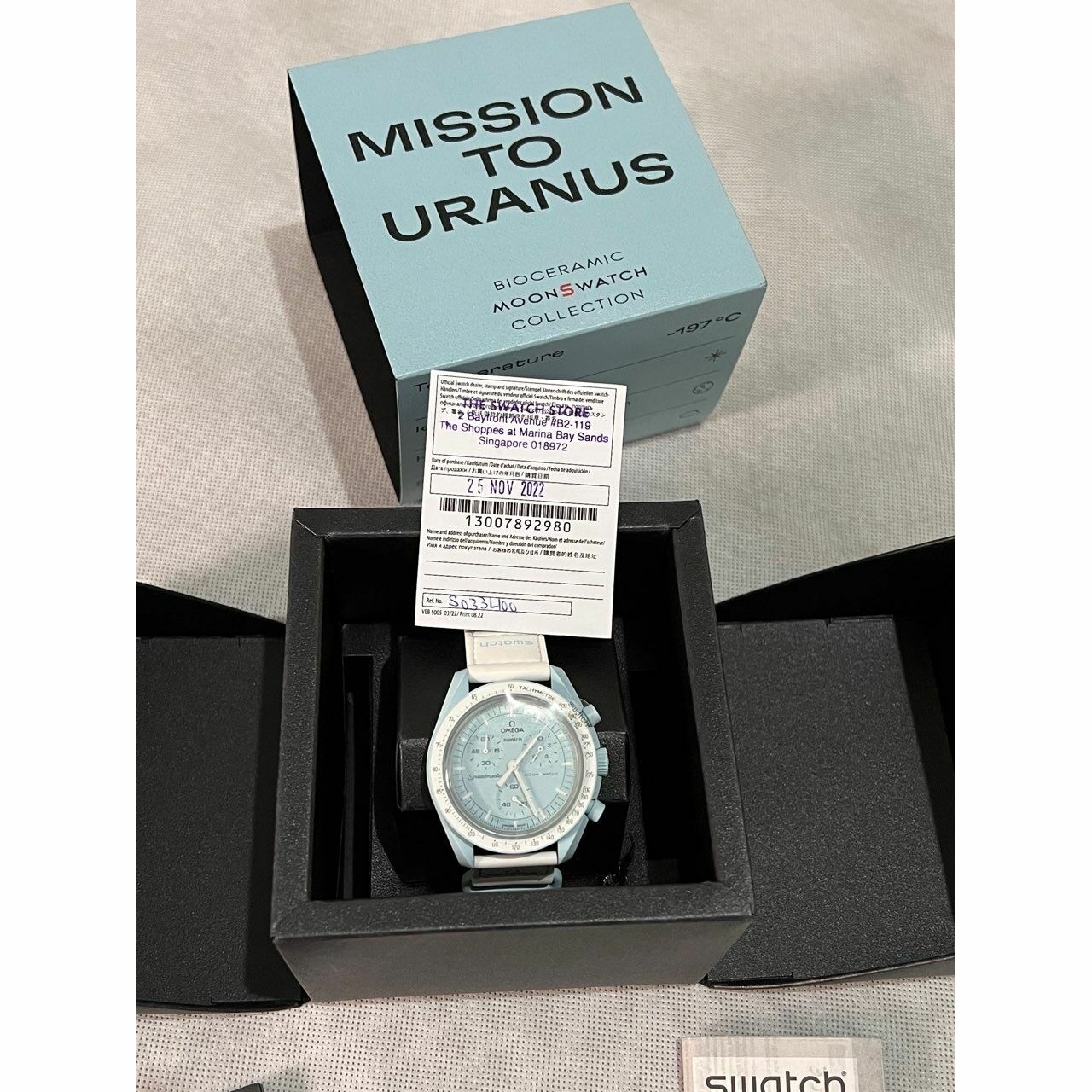 OMEGA SWATCH MISSION TO URANUS BIOCERAMIC MOONS WATCH COLLECTION 