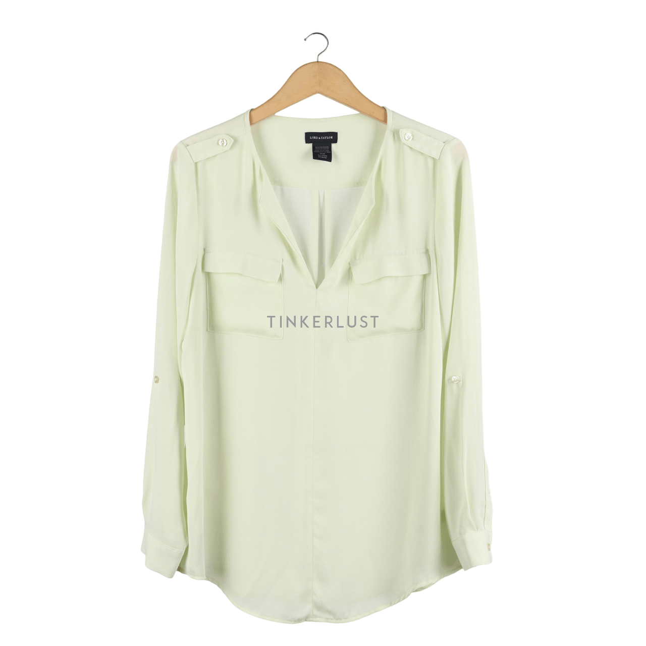 Lord & Taylor Lime Blouse