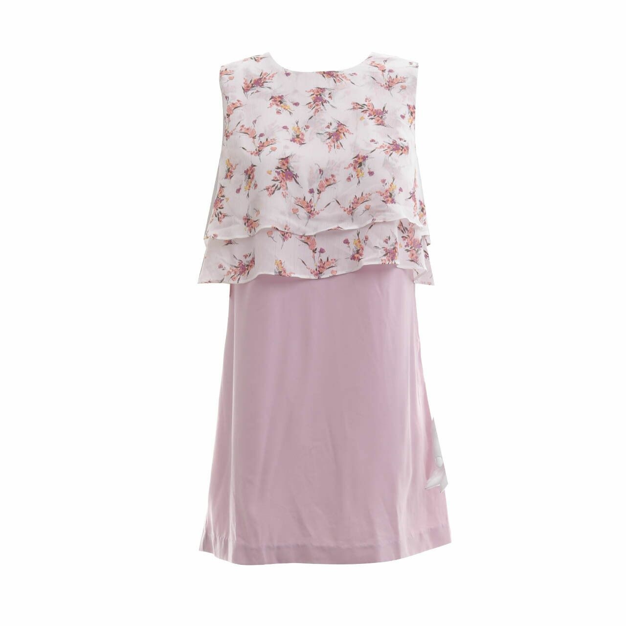 Saturday Club Lilac & Multi Floral Mini Dress