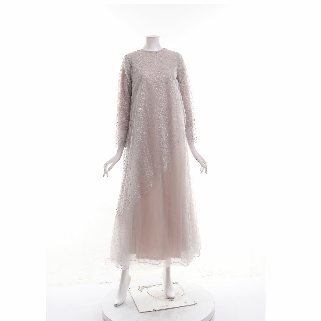 Barli Asmara Grey Long Dress