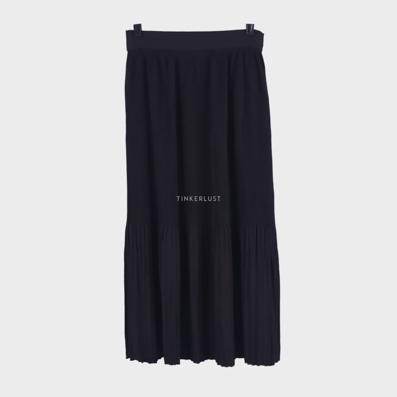 Posh The Label Black Pleats Midi Skirt