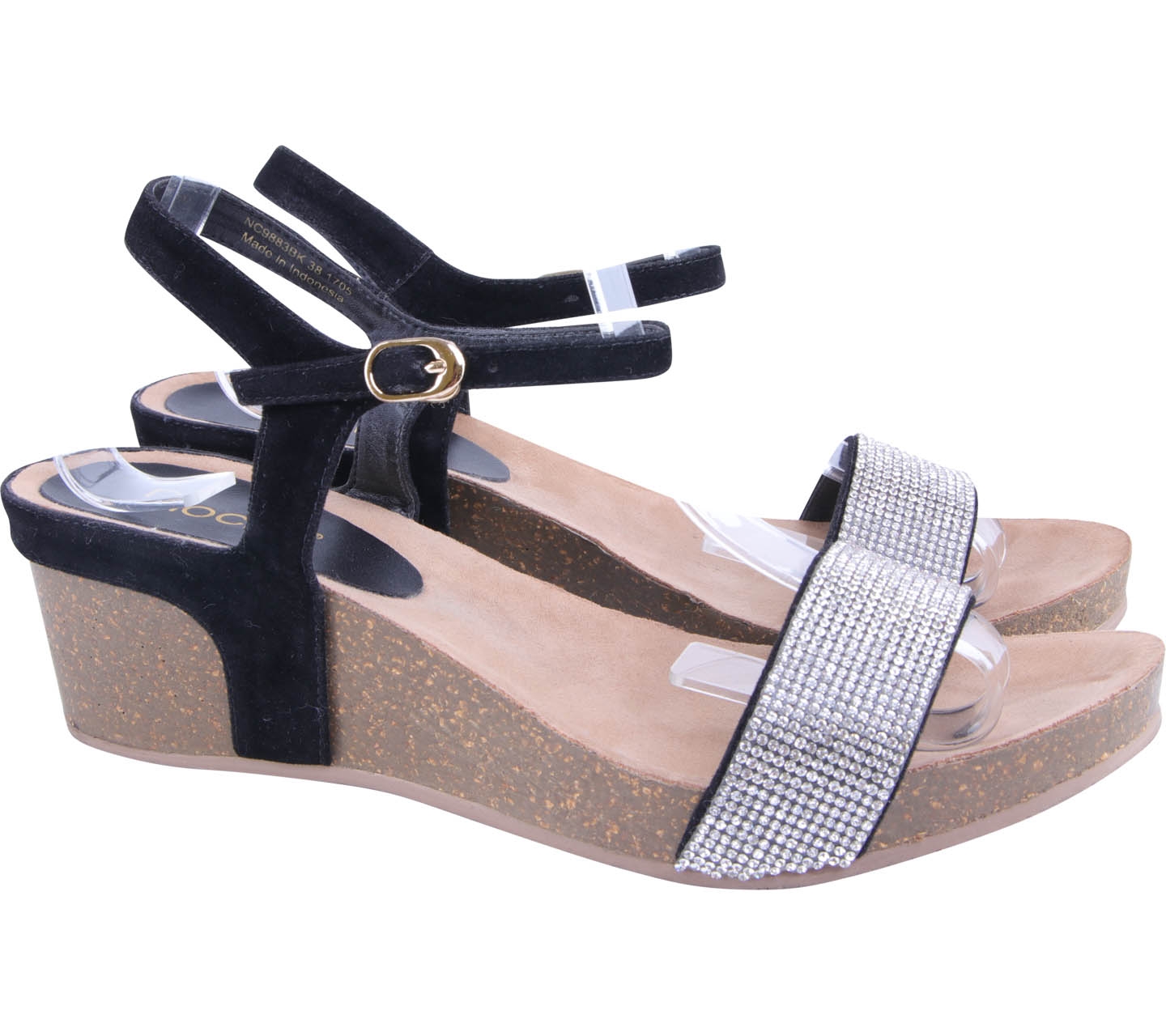 Noche Brown Embelishment Wedges