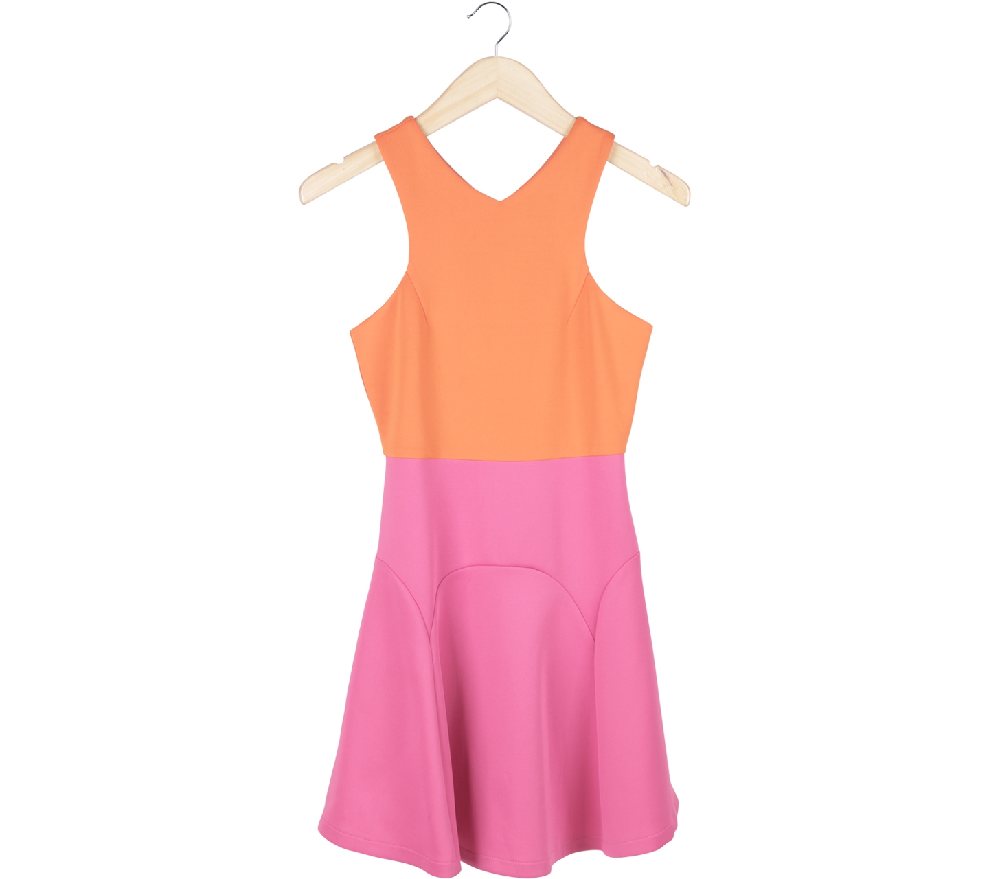 theclosetlover Orange And Pink Mini Dress