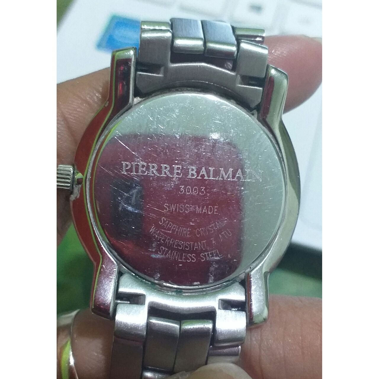 Pierre Balmain Crystal Silver Watch