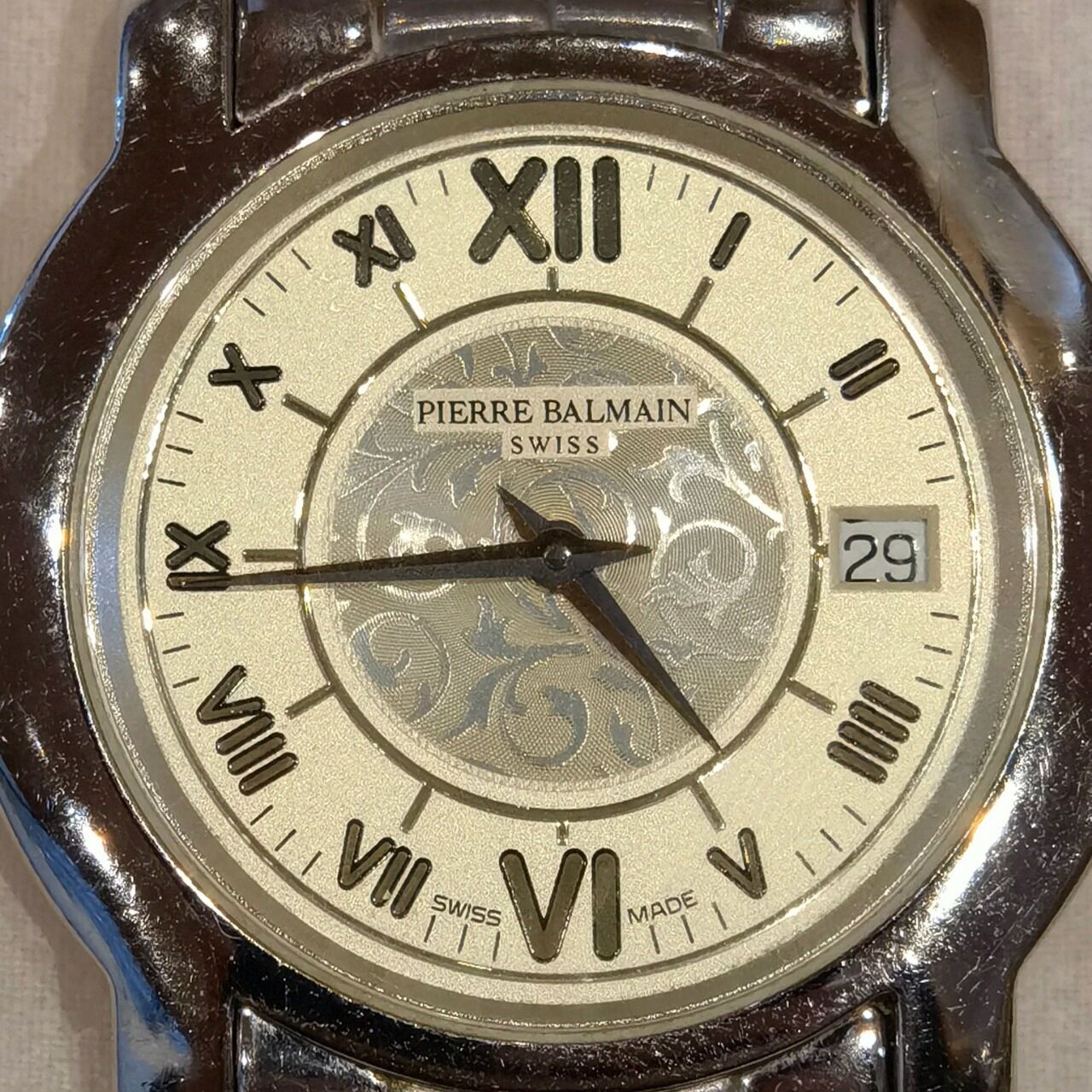 Pierre Balmain Crystal Silver Watch