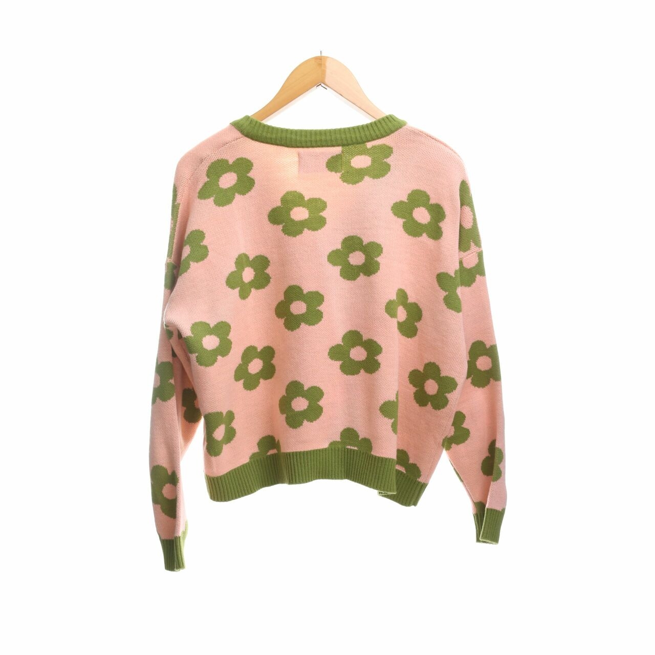 Play With Pattero Green & Pink Floral Cardigan