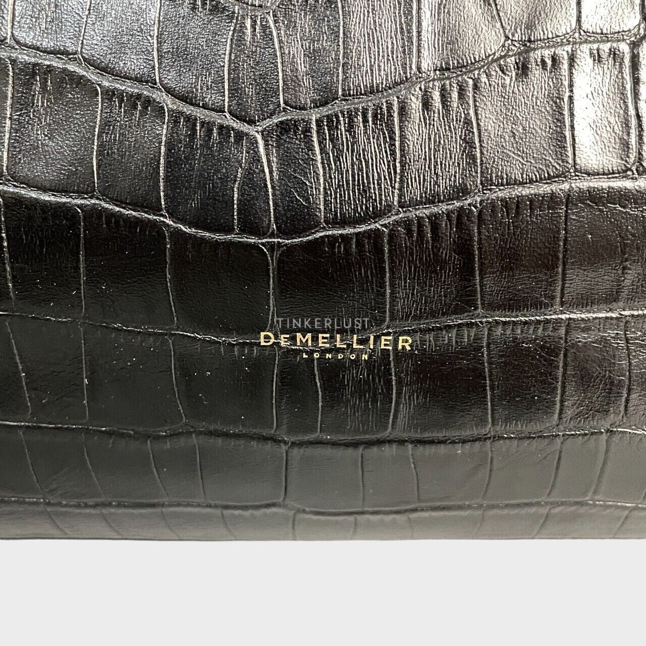 Demellier The New York Black Croc-effect Tote Bag	