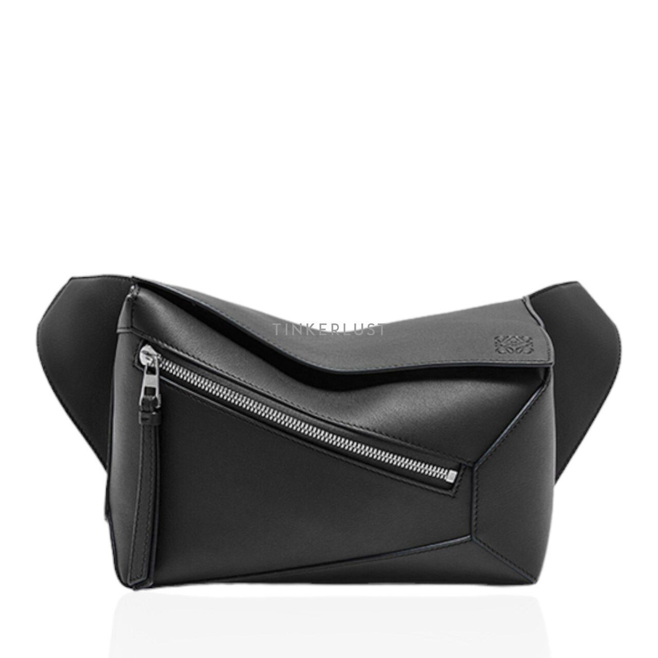Loewe Puzzle Small Bumbag Black Classic Calfskin Sling Bag