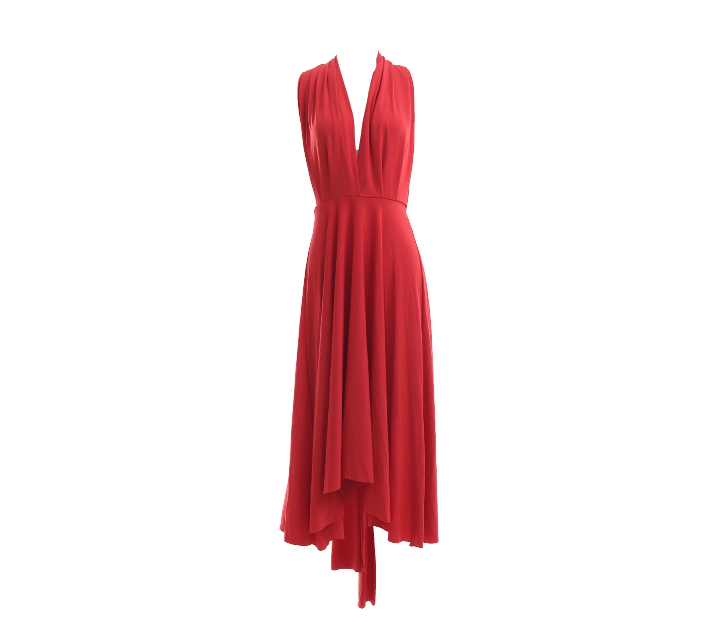Moda International Red Halter NeckLong Dress