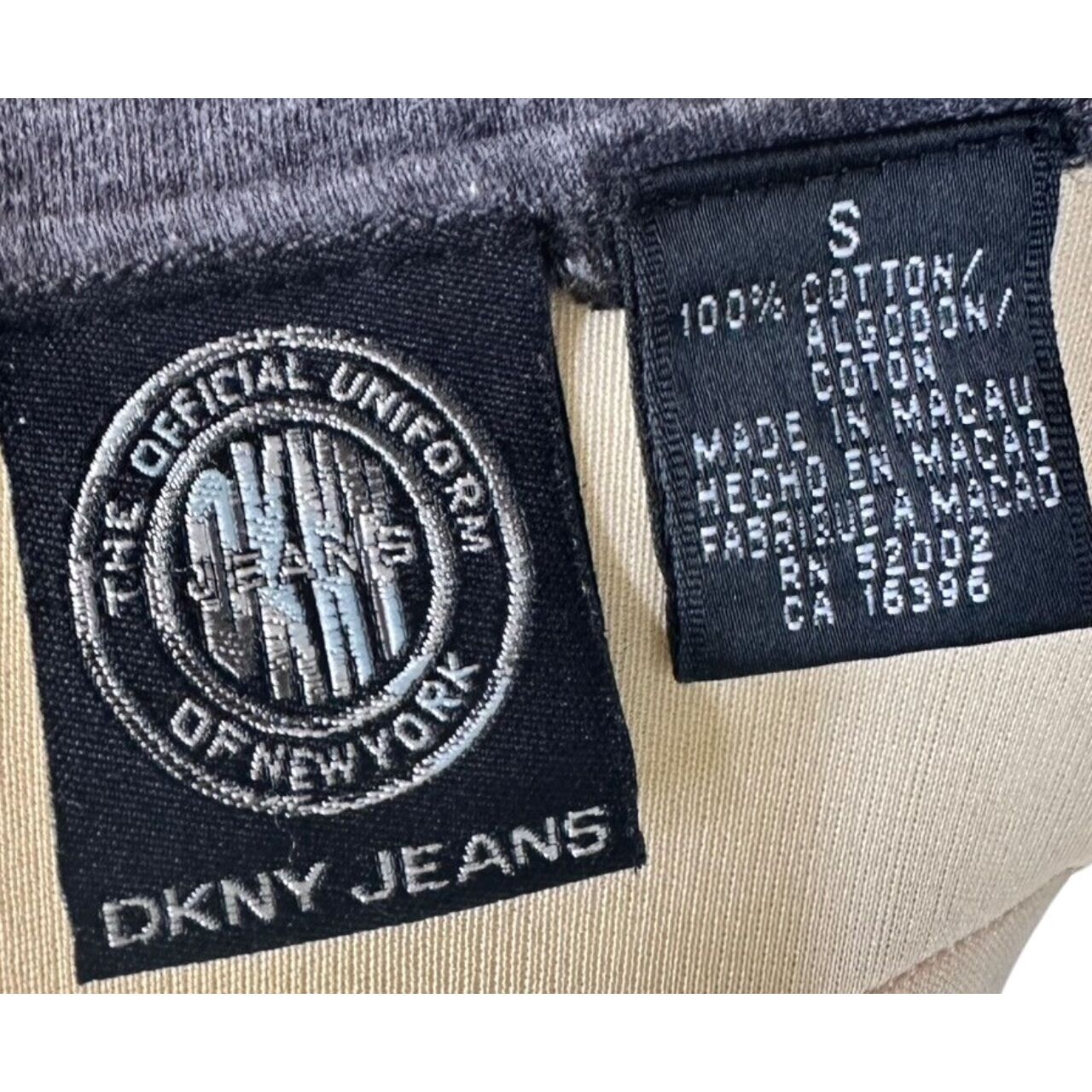 Dkny Jeans Grey Cotton Top