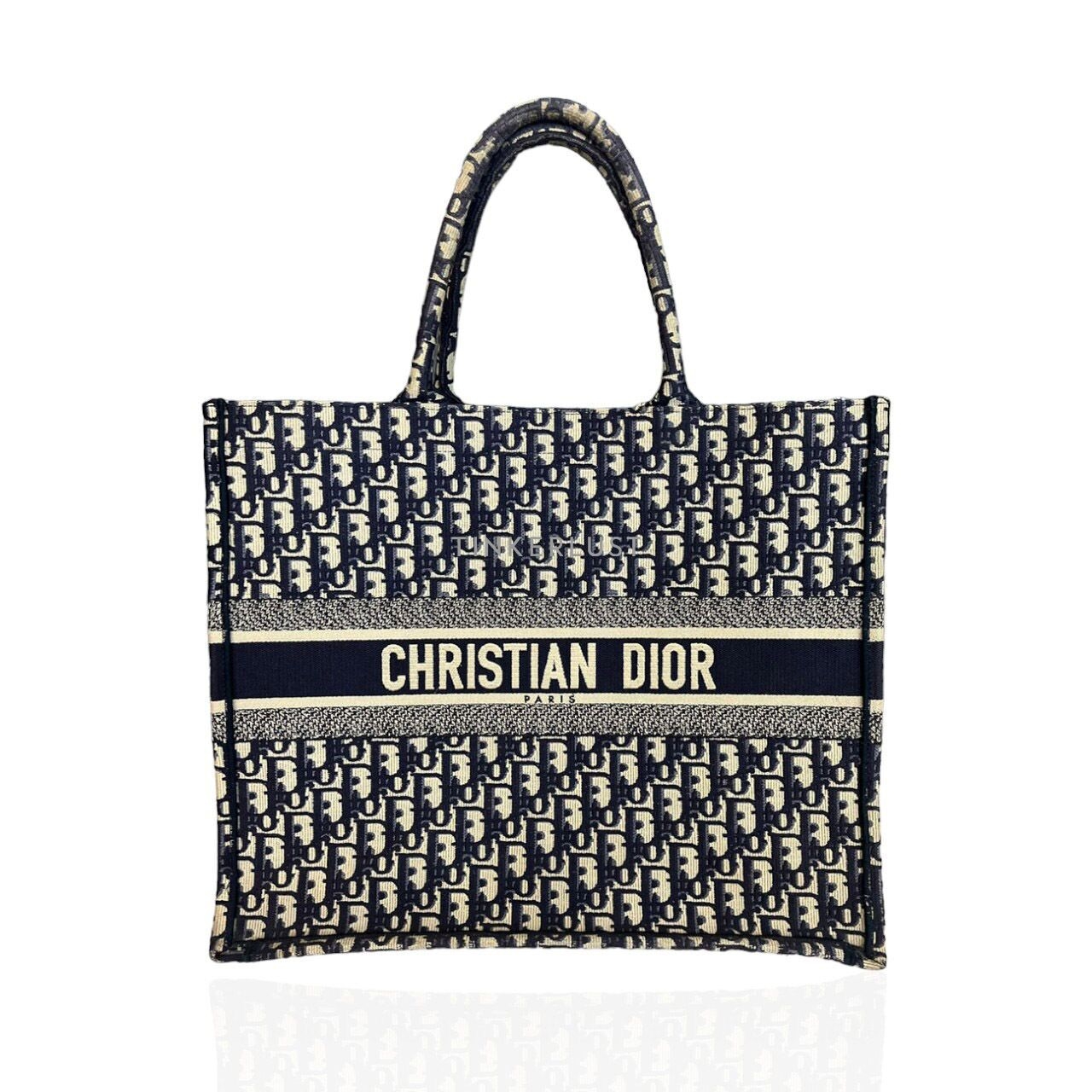Christian Dior Book Tote Large Oblique Canvas 2018 Tote Bag