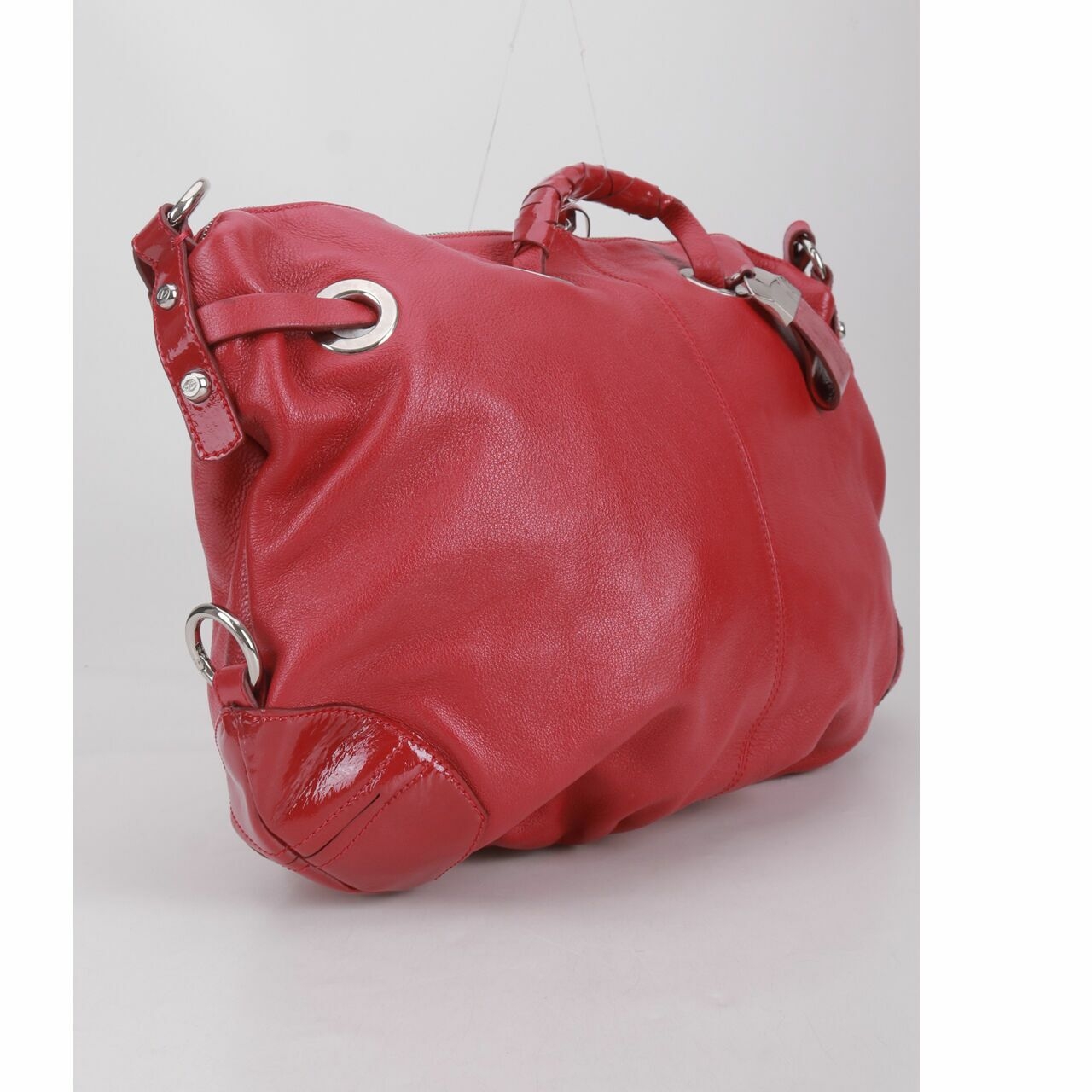 Francesco Biasia Red Satchel Bag