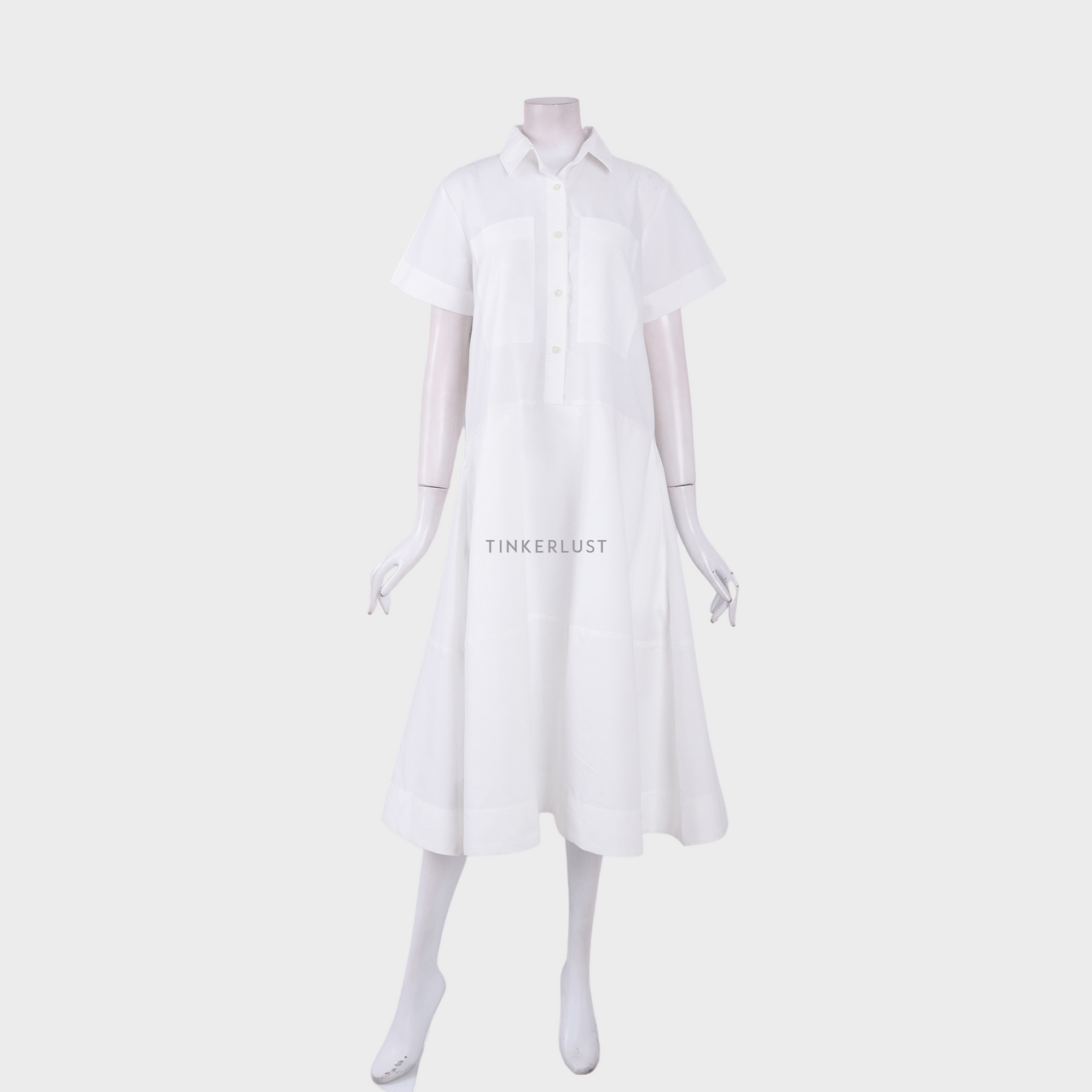 MASSHIRO&Co. White Midi Dress