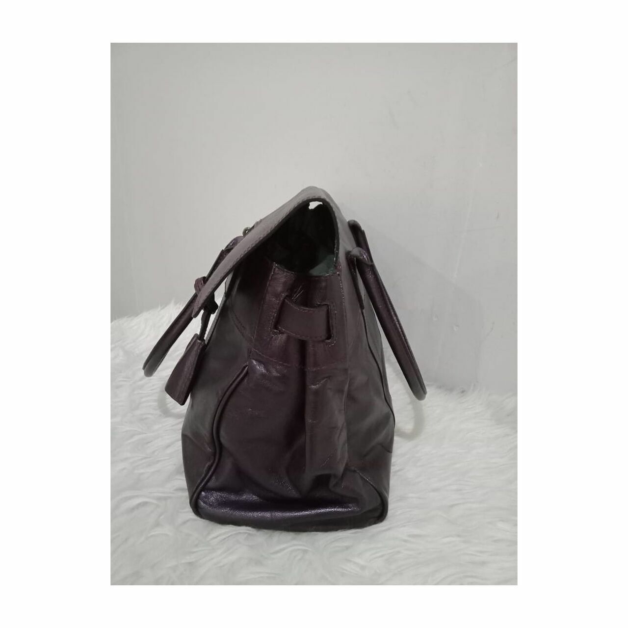Mulberry Bayswater Purple Handbag