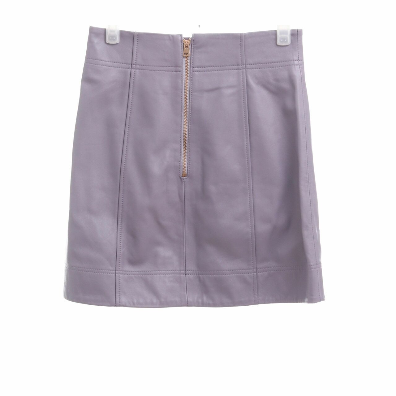 Alice Mccall Sweet Street Purple Leather Mini Skirt