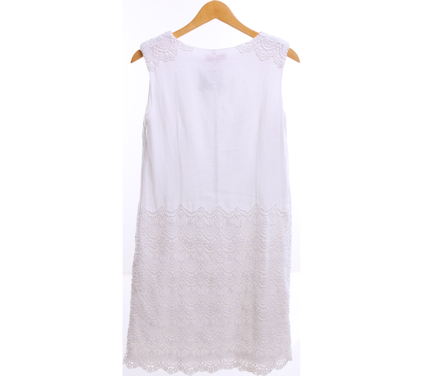 Derhy White Embroidery Mini Dress