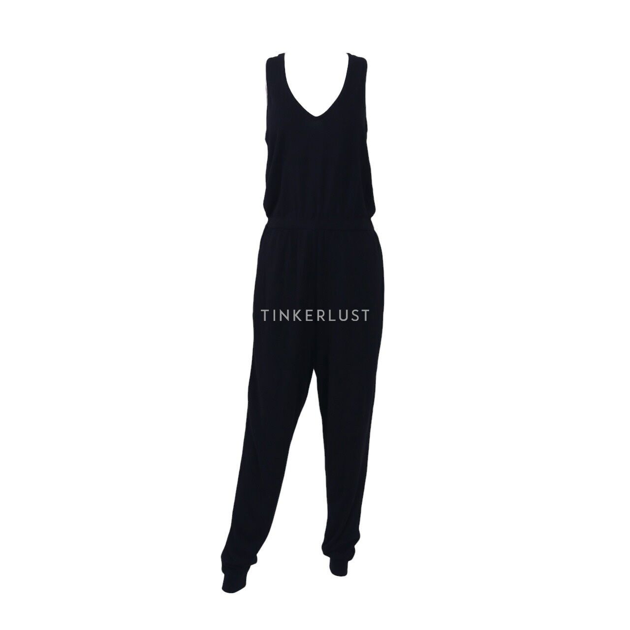 Diane Von Furstenberg Black Sleeveless Jumpsuit