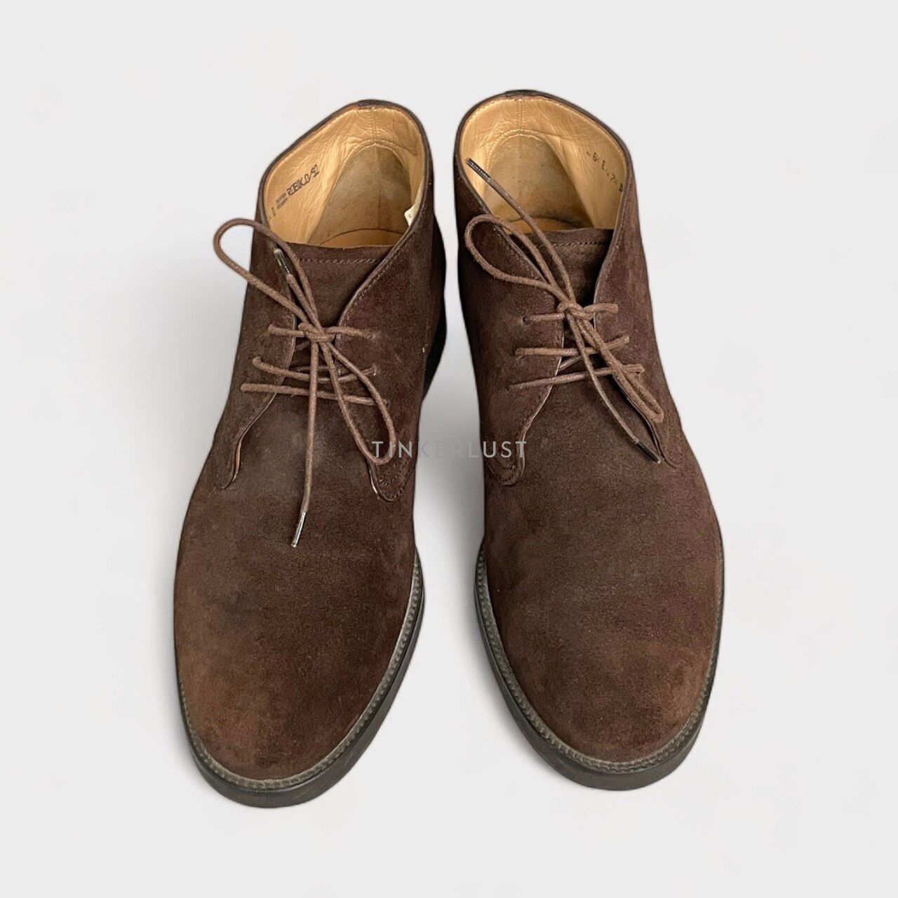 Tod's Dark Brown Suede  Boots