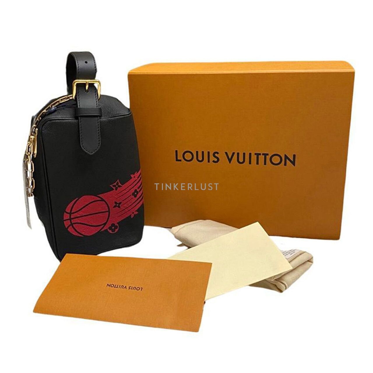 Louis Vuitton x NBA Dopp Kit Cloakroom Black Empreinte GHW Pouch