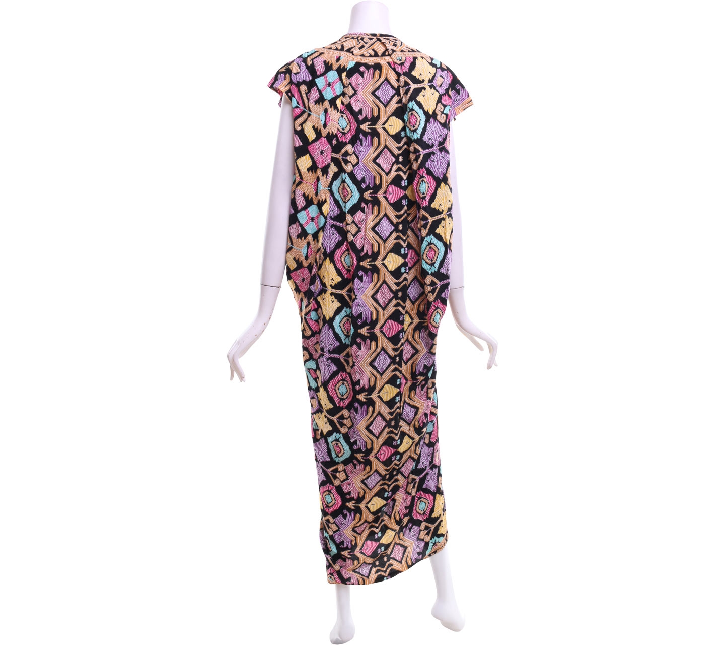 Dana Multi Color Patterned Long Dress