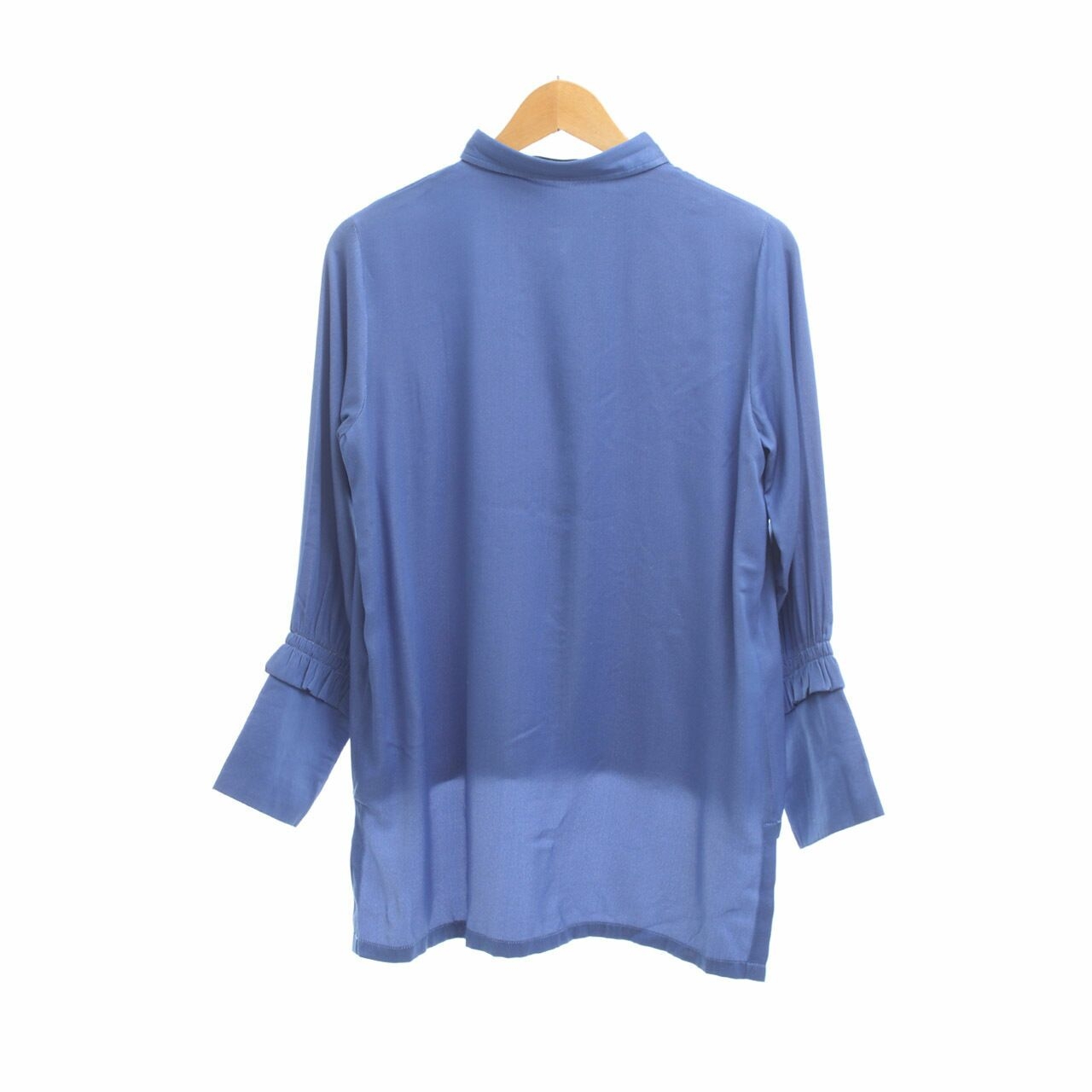 Restu Anggraini Blue Shirt
