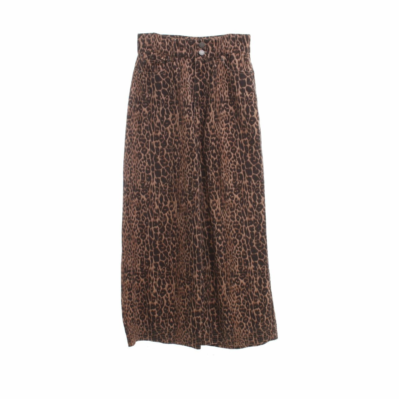 C/MEO Collective Brown Leopard Long Pants
