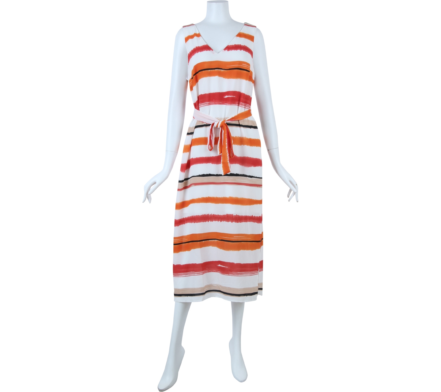 Principles By Ben De Lisi Off White Patterned Long Dress