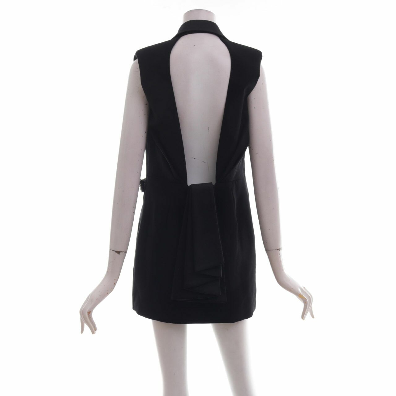 Thea by Thara Black Backless Vest