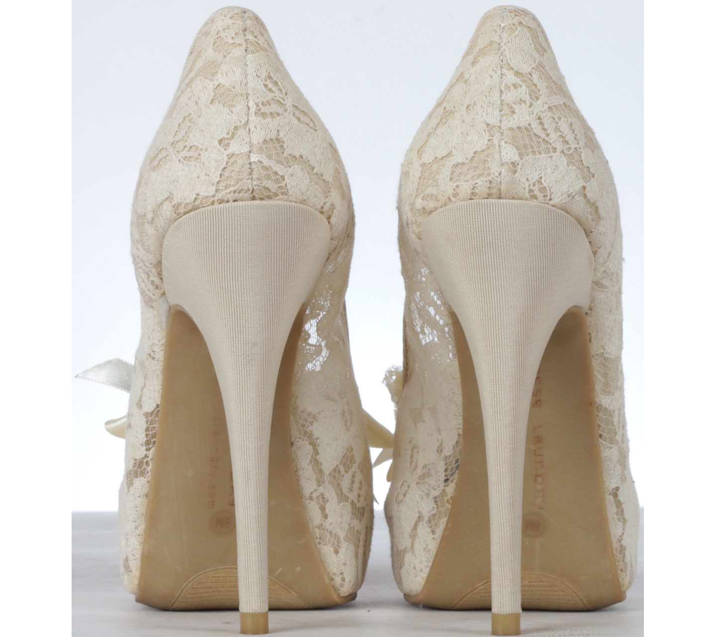 Chinese Laundry Cream Lace Heels