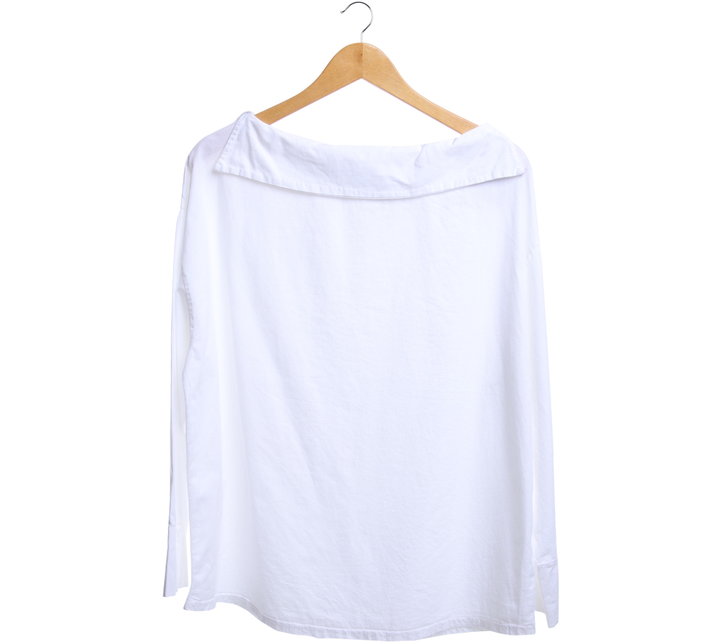 Kuki Style White Cotton long sleeve Blouse