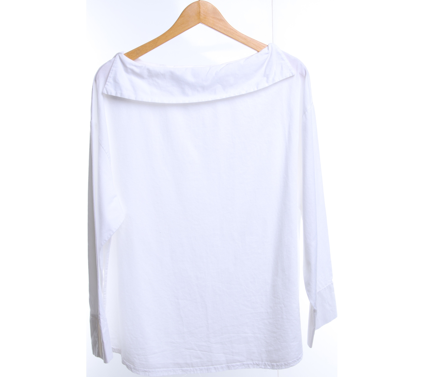 Kuki Style White Cotton long sleeve Blouse