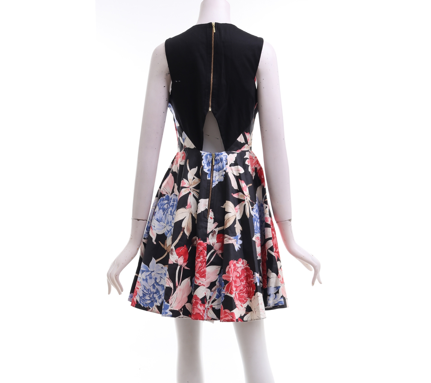 Closet Black Floral Mini Dress