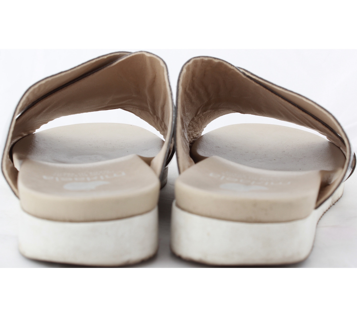 Mikaela Cream And Silver Sandals