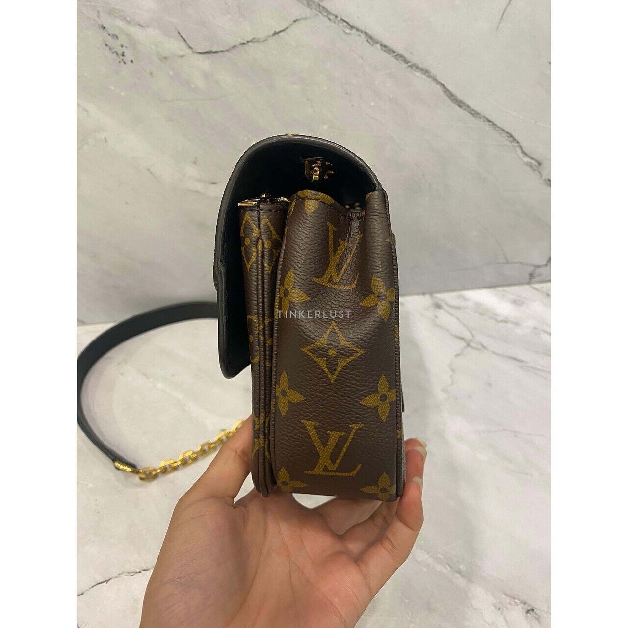 Louis Vuitton Marceau Monogram Noir GHW 2023 Chip Shoulder Bag