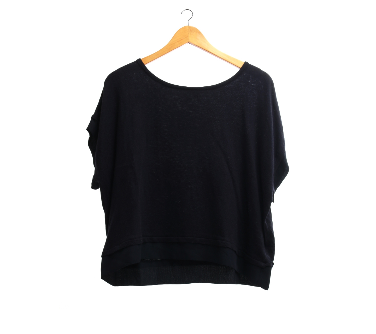 The Limeted Black Crop Blouse