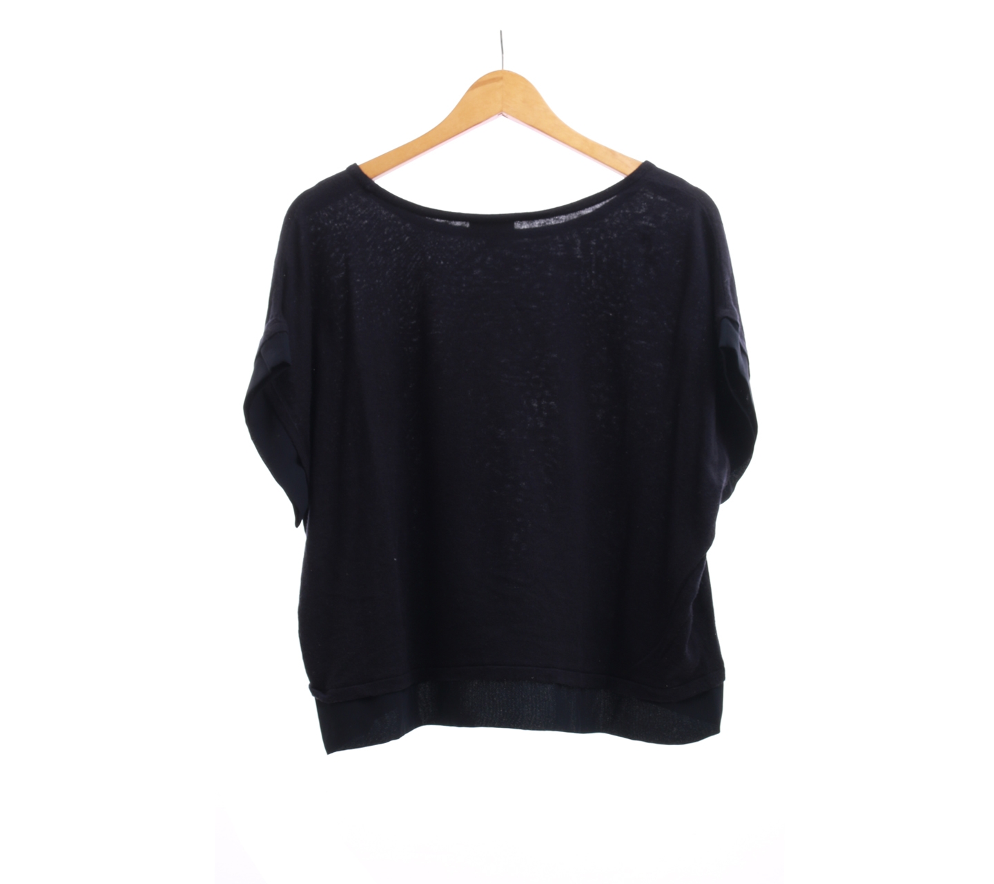 The Limeted Black Crop Blouse
