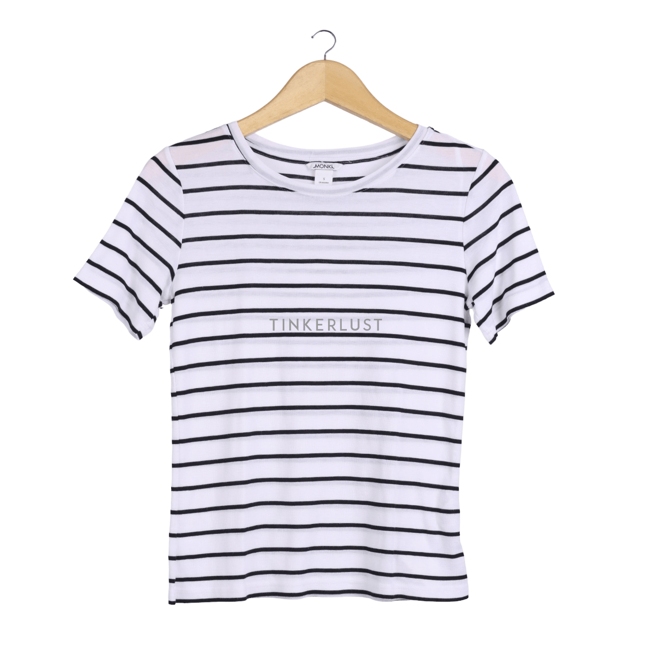 Monki Black & White Stripes T-Shirt
