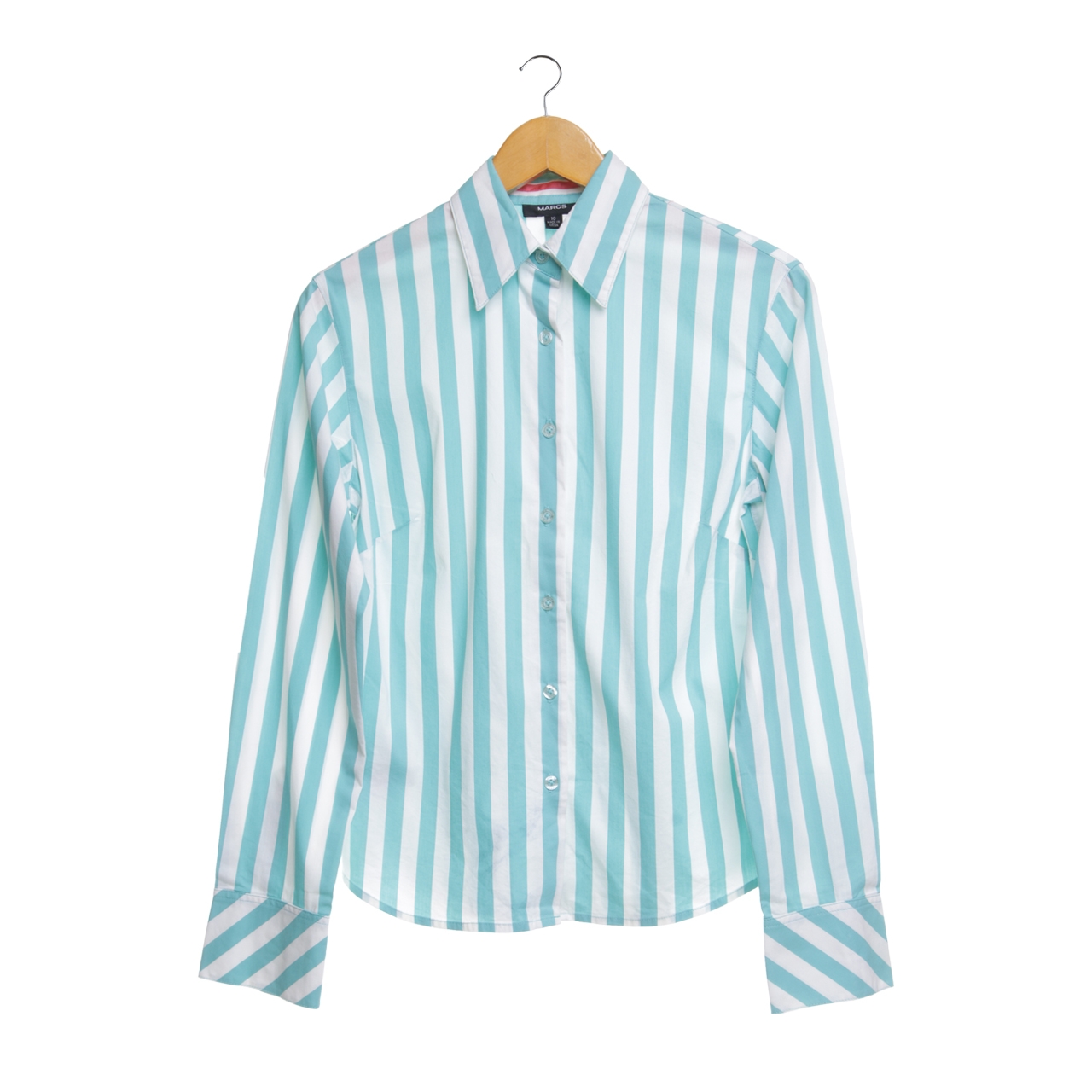 Marcs Turquoise Striped Shirt
