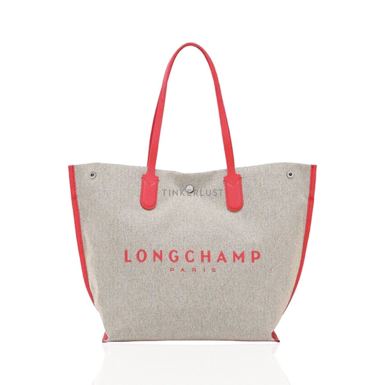 Longchamp Roseau Tote Large Essential Shopping Bag in Fragola