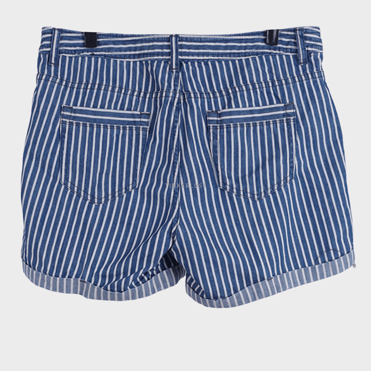 Bossini Blue & White Stripes Short Pants