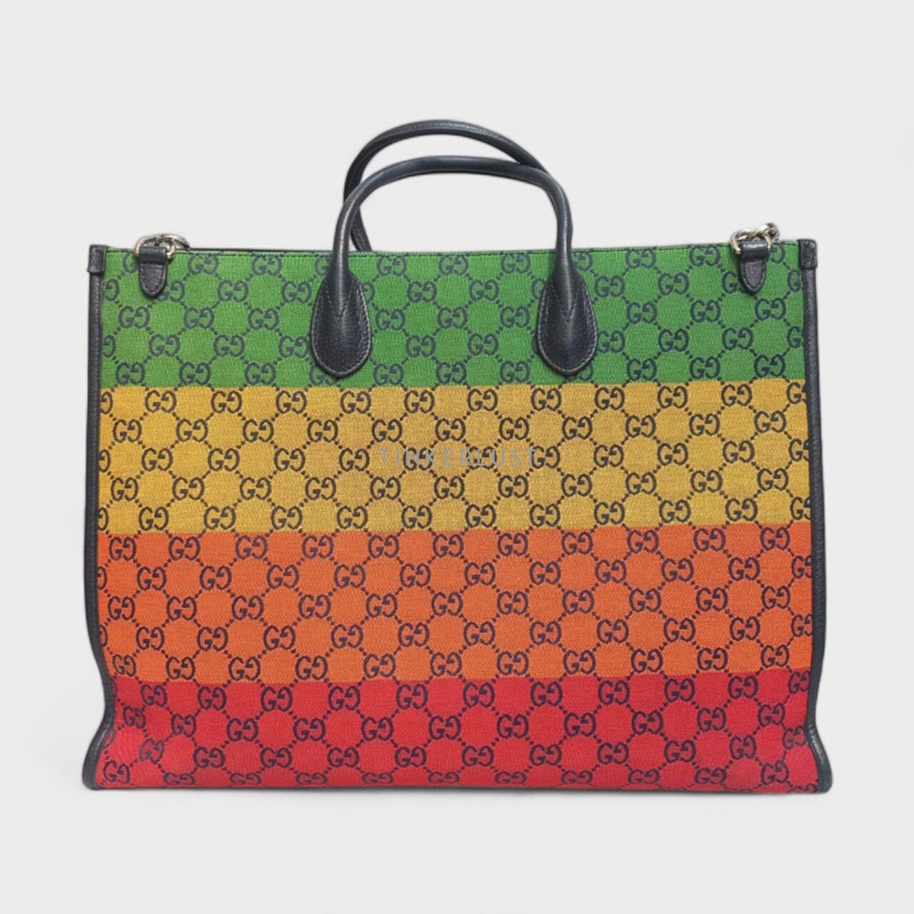 Gucci Multicolor GG Monogram Canvas Tote Bag